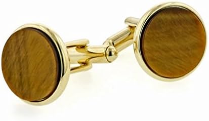 Tigers Eye Cufflinks. Made in The USA.
