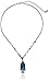 1928 Jewelry Hematite-Tone Blue Pendant Necklace, 16