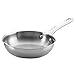 Ayesha Curry Home Collection Stainless Steel Frying Pan / Fry Pan / Skillet - 8.5 Inch, Silver