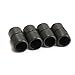 Vktech 8 Pcs 5/8 Inch Foosball Soccer Football Table Rod Lid End Cap Fussball Black