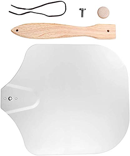 Gastronomische luxe pizza peddel vouwen pizza peel aluminium pizza schop met opvouwbare houten handvat - Afbeelding 7