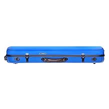 Violín Violín rectangular Case- Azul de Fibra de vidrio 4/4 vnfo 1002