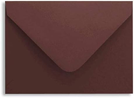Merlot A7 Euro Curved Flap Invitation Envelopes - Pack of 50