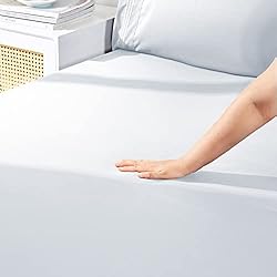 YIYEA Twin Fitted Sheet with Pillowcase, Premium