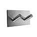 Towel Hanger Premium 304 Stainless Steel 3M Self Adhesive Coat Robe Hooks Holder Key Rack Garage Storage Organizer Stick On Sticky Bathroom Kitchen Wall Mount Heavy Duty Brushed Finish
