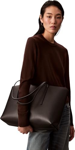 Cabas Sac Femme Foil Logo Pochette Amovible, Noir (Black/Toasted Coconut), Taille Unique