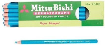 Mitsubishi Dermatograph 12 Pencils/box (light blue)