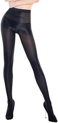 Women 70D Glossy Shaping Socks Sexy Glitter Pantyhose Hosiery Stretchy Tights