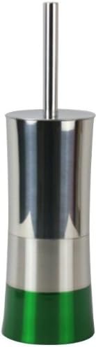 Hopeful Enterprise BA120041-1GR Shiny Matt Paint Green Toilet Brush With Holder