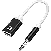 Dwuww Black Headphone Jack Adapter, 3.5mm Male to TypeC Female Audio Cable Cord, USB C to Aux Audio Dongle Cable Cord, Compatible with MP3 CD Players, Headphones, Earbuds and Accessories