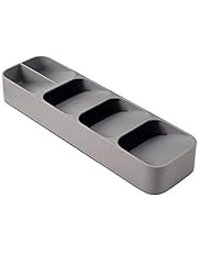 Joseph Joseph DrawerStore Compact Cutlery Organizer Kitchen Drawer Tray, Small, Gray