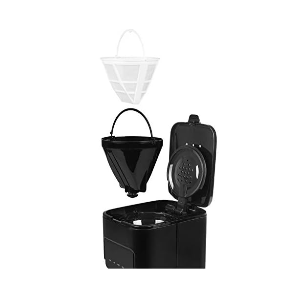Princess Black Steel Kaffeemaschine - 1,5 Liter Fassungsvermögen, 900 Watt, für bis zu 15 Tassen, Füllstandanzeige… – Bild 7