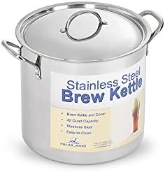 Polar Ware Stainless Steel Brew Pot with Cover, 20-Quart