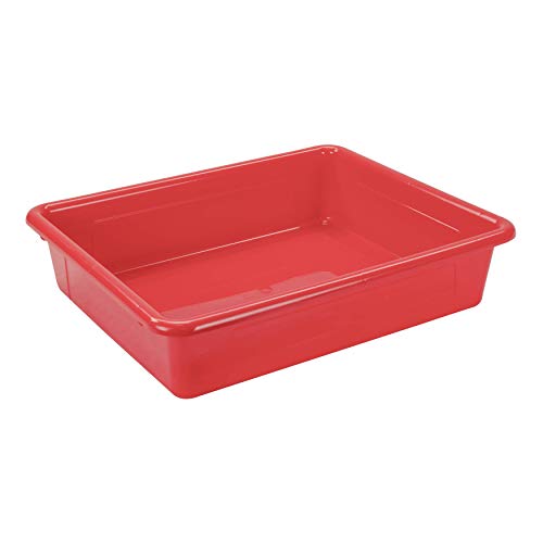 Storex Letter Size Flat Storage Tray – Organizer Bin with Non-Snap Lid for Clas…