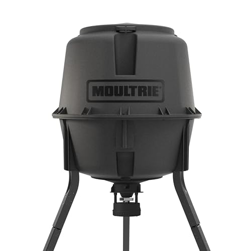 Moultrie 200 Lb Tripod Deer Feeder - Bluetooth App Control | Bluetooth...