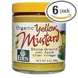 Eden Foods Mustard, Og, Yellow, Glass, 9-Ounce (Pack of 6)