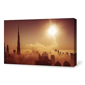 Canvas Wall Art for Living Room,Bedroom Home Artwork Paintings Charming Civic Landscape Ready to Hang - 12x18 inches
