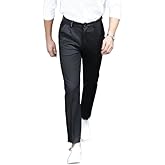 Tiantailang Men's Slim-Fit Dress Pants Stretch Business Casual Pants Multiple Colors Available