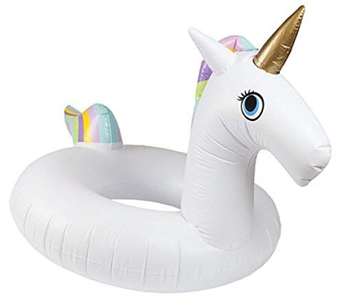 Lizzy® INFLATABLE SWIM POOL FLOATS Raft Swimming Fun Kids Water Sports Beach Toy by (Giant Unicorn 175 x 120 cm)