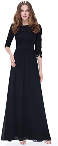 Ever Pretty Women's Lace Long Sleeve Floor Length Evening Dress 08412