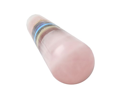 Big Rose Quartz & 7 Chakra Stone Message Wand, Charged Chakra Reiki Metaphysical Crystal therapy