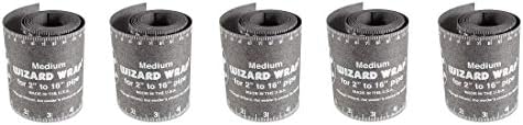 Flange Wizard 496-WW-17 WW-17 Wizard Wraps, 3 7/8" x 60", Heat Resistant, Medium (5-(Pack))