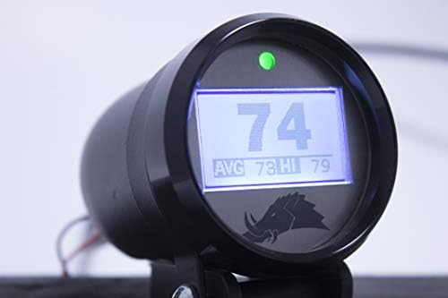 Belt Temperature Gauge w/Infrared Sensor (for UTVs and Snowmobiles) - 3.1 Dimmable Edition (Can-Am Maverick X3 MAX, Black)