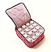 16-Bottle Essential Oil Carrying Cases Hold 5ml, 10ml and 15ml Bottles - Fuschia with Soft Pink Interior - 4