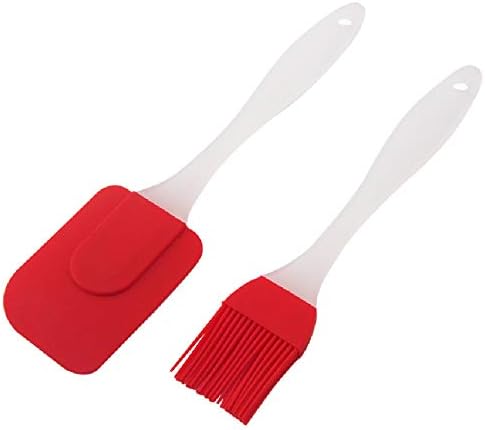 2Pcs/Set Silicone Brush Cream Spatula Set Mini Butter Cake Scraper Cream Mixing Scraper Kitchen Baking Tool