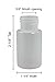 Pinnacle Mercantile Small 1 ounce 12-Pack Plastic Squeeze Bottles with Red Tip Caps Great for Travel, Arts, Crafts, Vape Juice, Oil, Glue Empty