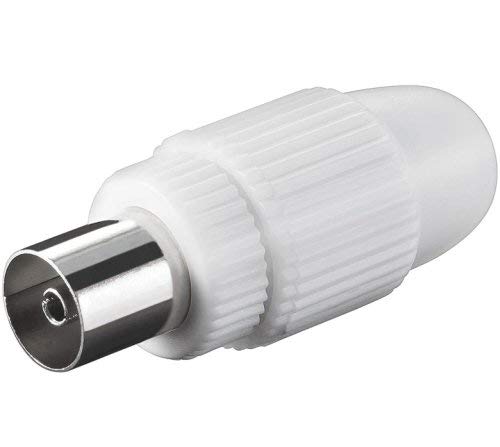 Premium Cord TV Antenna Connector IEC F 75 Ohm