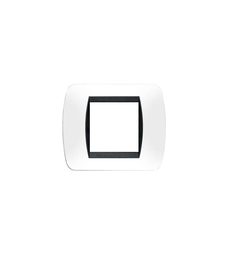 Bticino Living International L4802PB Plate, 2 Modules, White