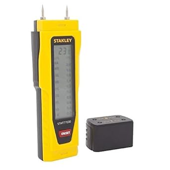 Combo of Stanley 0-77-030 Moisture Meter for Measuring Masonry (Mortar, Concrete, Plaster) moisture & Stanley Hand Tool Kit (18 pc)