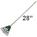 Kids Garden Rake with Solid Wood Handle Sweep Fall Leaves Lawn - Easy Grip Handle (Kids & Adults)