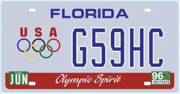 OPO 10 - Set of 5 metal USA car LICENSE PLATES - replicas of real FLORIDA USA license plates - Image 5