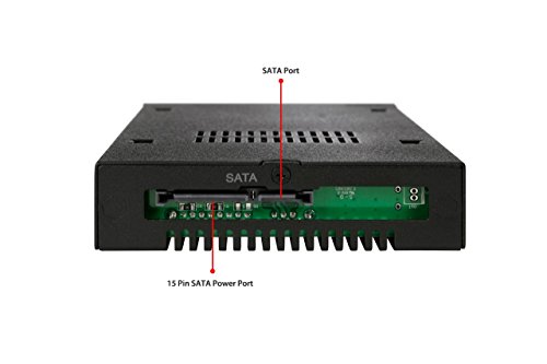 ICY DOCK Rugged 2.5 SATA HDD & SSD Hot Swap Mobile Rack for 3.5 Drive Bay - ToughArmor MB991SK-B