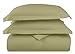 HC Collection Duvet Cover - Sage King Size Duvet Cover - 3 Piece Soft Breathable Microfiber Duvet Cover Set with Zipper Closure & 2 Pillow Shams