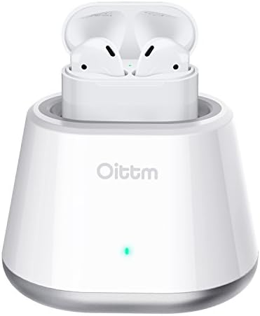 AirPods Charging Dock, Oittm Charging Station for AirPods Charging Case with Built-in Lightning Connector ABS Material Portable Airpods Stand