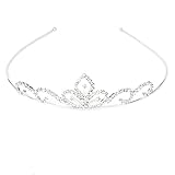 Wedding Party Bridal Tiara Children Crown Headband Clear Rhinestone