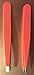 Soft Touch Slant and Point Stainless Steel Tweezers, Coral