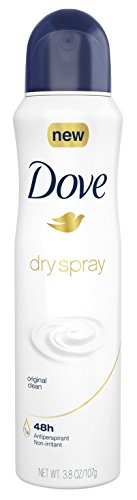 Dove Deodorant 3.8 Ounce Dry Spray Original Clean (113ml) (3 Pack)