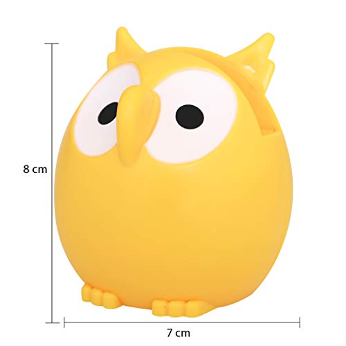 Homu Owl Sunglasses Eyeglass Holder Stand, Display Rack Smartphone Holder - Yellow