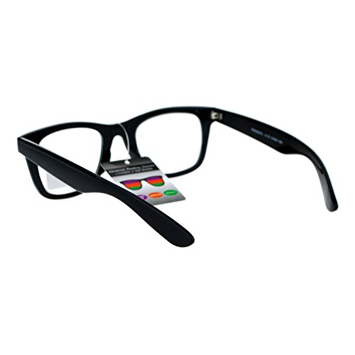 Multi Focus Progressive Reader Glasses 3 Powers in 1 Square Horn Rim Black +1.50