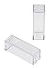 Strictly Briks Stackable Clear Baseplates - Compatible with Lego & Major Brands - 6x6 in, Set of 4 Plates & 30 Stackers - Clear Baseplate Bricks for Builds & Displays