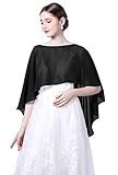 Wedding Capes Womens Soft Chiffon Cape Shawls and Wraps Shrugs For Evening dresses