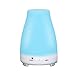 Aromatherapy Essential Oil Diffuser - 300 ML Portable Ultrasonic Aroma Humidifier with 7 Color Changing LED Lamps, Mist Mode Adjustment and Water-less Auto Shut-off Function