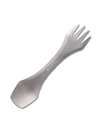 JZHY Titanium Spork   Cuchara de alta resistencia