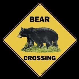 Bear Crossing Sign - Bear Decor