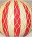 Authentic Models, Floating The Skies Air Balloon, Hanging Home Decor - 5.3 Inch Height, Historic Hot Air Balloon Model for Home Decor, Detailed Vintage Decorations to Hang from Ceiling - Red