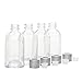Hosley Aromatherapy Glass Diffuser Bottles with Stopper Cap Set of 4 85 Milliliter Boston Round Style Empty Great for Storing Essential Oils DIY Diffusers Craft Projects Wedding Party O9